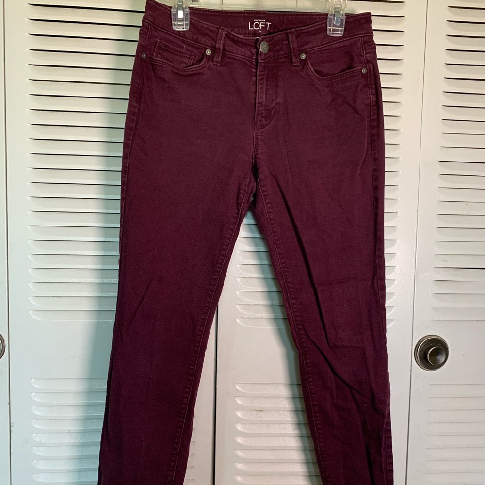 Maroon Jeans | Ann Taylor Loft